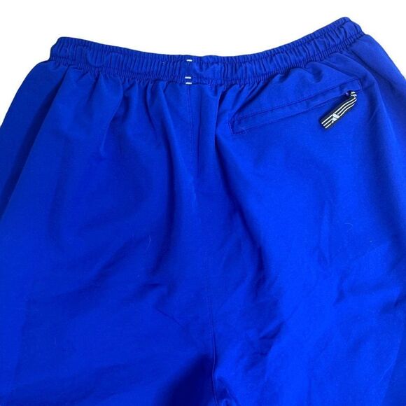Vintage Y2K Adidas Athletic Shorts L Blue Drawstring Elastic Waist Zip Pockets - Picture 5 of 6